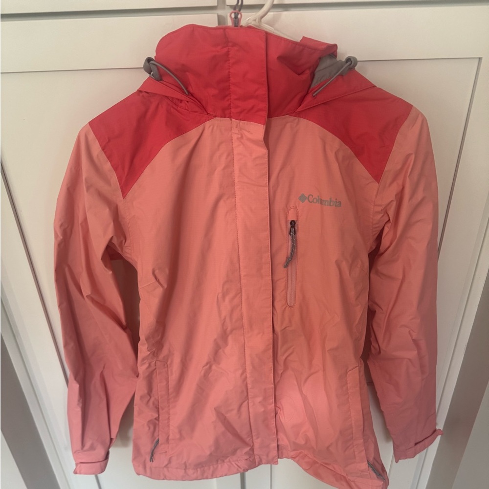 Pink Columbia windbreaker